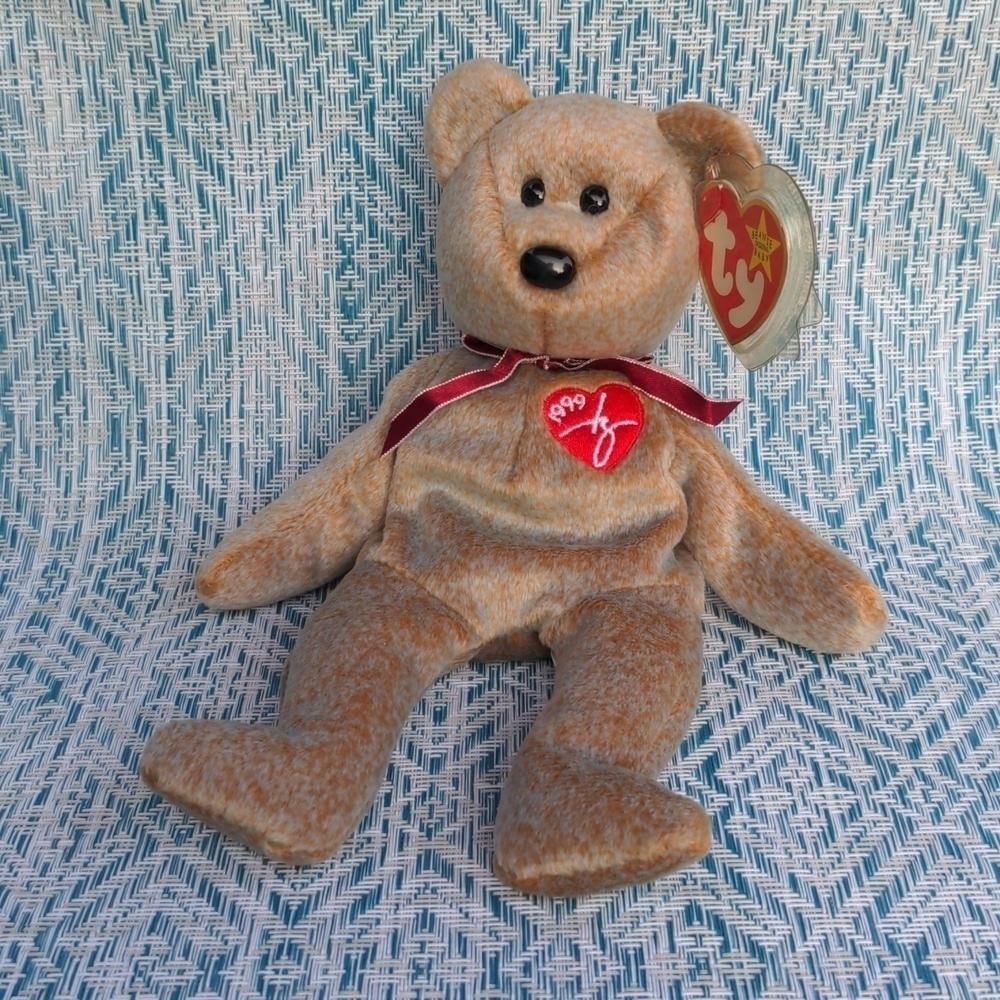TY SIGNATURE the BEAR Beanie Baby 1996 Vintage Toy Collectible ✨ BD 4-8-96 - Picture 3 of 13